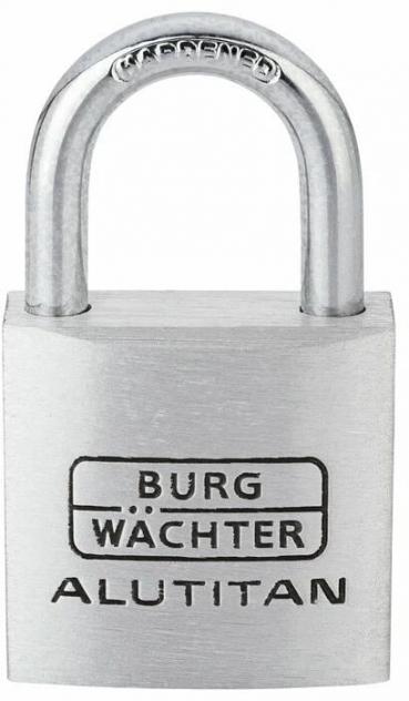 ARDEBO.de Burg Wächter 770 50 Alutitan Zylinder-Vorhangschloss, Aluminium (36100)