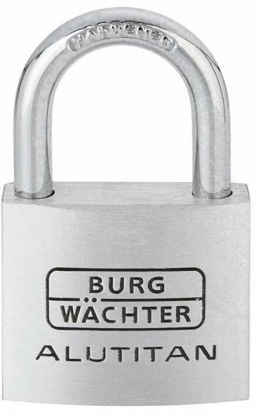 ARDEBO.de Burg Wächter 770 50 SB Alutitan Zylinder-Vorhangschloss, Aluminium (36101)