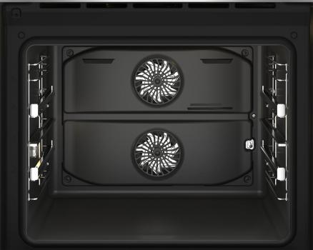 Beko BBVM13400XDS Einbaubackofen, 59,4 cm breit, 72 L, SteamShine, Soft-Close-Tür, Grillfunktion, Split Cook, schwarz