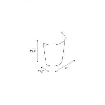 SLV BASKET Wandleuchte, A60, Glas satiniert, max. 60W (151591)