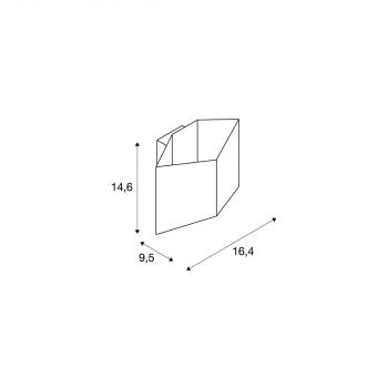 SLV CARISO 2 Wandleuchte, LED, 3000K, weiß (151711)