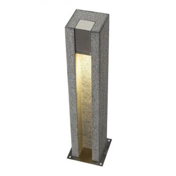 SLV Arrock Slot Outdoor Granit Standleuchte, LED GU10 51 mm, IP44 , eckig, 4W LED, grau (231440)