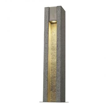 SLV Arrock Slot Outdoor Granit Standleuchte, LED GU10 51 mm, IP44 , eckig, 4W LED, grau (231440)