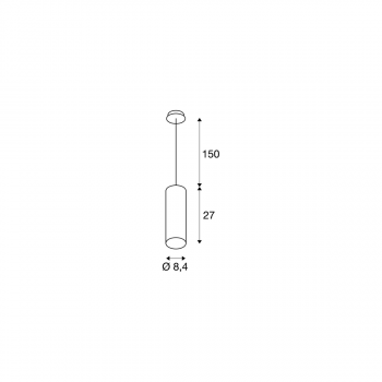 SLV ANELA Pendelleuchte, LED, 3000K, schwarz (1000813)