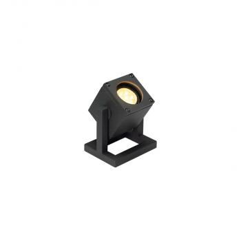 ARDEBO.de SLV CUBIX Outdoor Standleuchte, einflammig, QPAR51, IP44, eckig, anthrazit, max. 25W (132835)