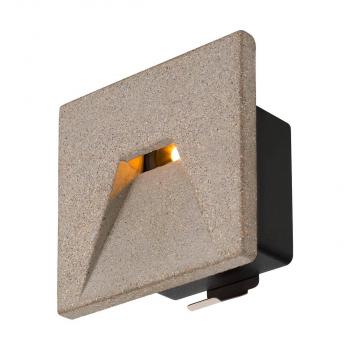 ARDEBO.de SLV CONCRETO Wandeinbauleuchte, 3.2W, 45lm, 3000K, IP65, grau (1006406)