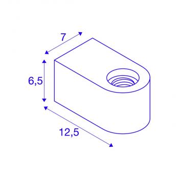 SLV FITU CUBE Wandaufbauleuchte, E27, weiß (1004739)