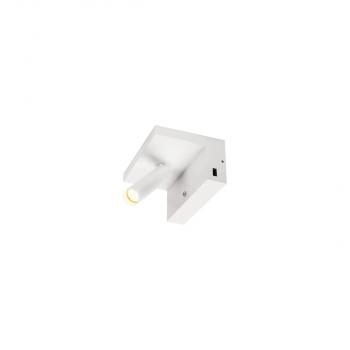 SLV KARPO Bedside LED Indoor Wandaufbauleuchte, weiß, 3000K (1002140)