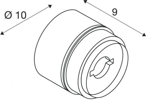 SLV MANA BASE Wandaufbauleuchte zur Befestigung der Mana Lampenschirme, Phase dimmbar, 15W, 2700/3000K, anthrazit (1006319)