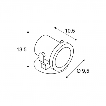 SLV NAUTILUS Outdoor Strahler, QPAR51, IP55, edelstahl, max. 25W (229741)