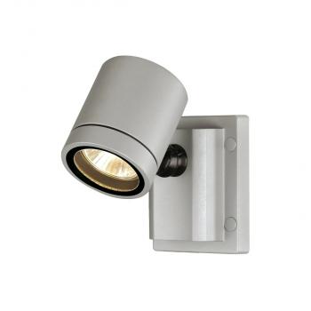 ARDEBO.de SLV MYRA WALL Outdoor Wand- und Deckenleuchte, einflammig, QPAR51, IP55, grau, max. 50W (233104)