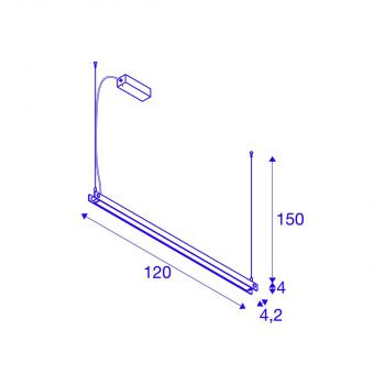 SLV NOYA Pendelleuchte, LED, weiß, CCT switch 2700/3000K (1003532)