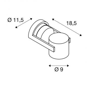 SLV OCULUS Indoor LED Wand- und Deckenaufbauleuchte, DIM-TO-WARM, 2000-3000K, weiß (1004665)