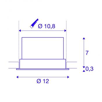 SLV OCULUS Indoor LED Deckeneinbauleuchte, DIM-TO-WARM, 2000-3000K, weiß (1004669)