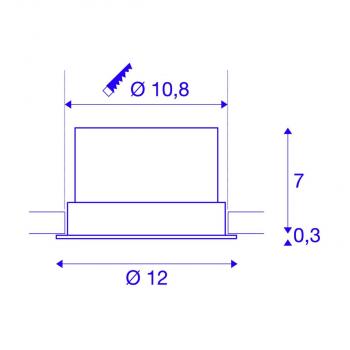 SLV OCULUS Indoor LED Deckeneinbauleuchte, DIM-TO-WARM, 2000-3000K, schwarz (1004668)