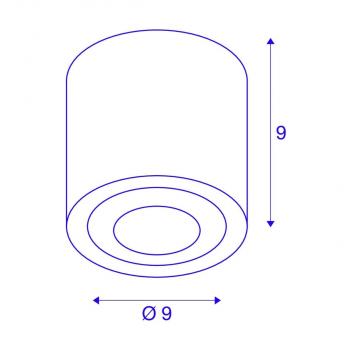 SLV OCULUS Indoor LED Deckenaufbauleuchte, DIM-TO-WARM, 2000-3000K, weiß (1004667)