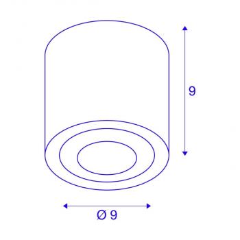 SLV OCULUS Indoor LED Deckenaufbauleuchte, DIM-TO-WARM, 2000-3000K, schwarz (1004666)