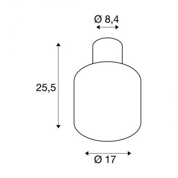 SLV OVALISK Outdoor LED Deckenaufbauleuchte, CCT switch 3000/4000K, anthrazit (1004677)