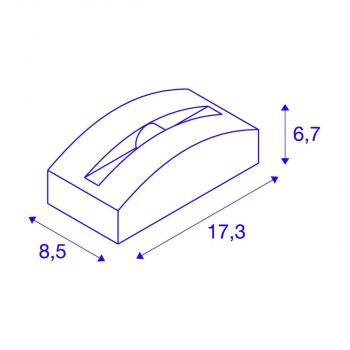 SLV OUT-BEAM FRAME CW Outdoor LED Wand- und Deckenaufbauleuchte, 3000K, weiß (1003519)