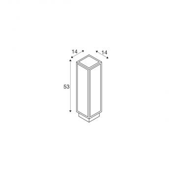 SLV QUADRULO Outdoor Stehleuchte, LED, anthrazit (1005442)