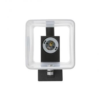 SLV QUADRASS SPOT Indoor Wandaufbauleuchte mit LED Spot und E27 Fassung, schwarz (1003428)