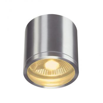 ARDEBO.de SLV ROX CEILING OUT Outdoor Deckenleuchte, QPAR11, aluminium gebürstet, max. 50W, IP44, aluminium gebürstet (1000332)