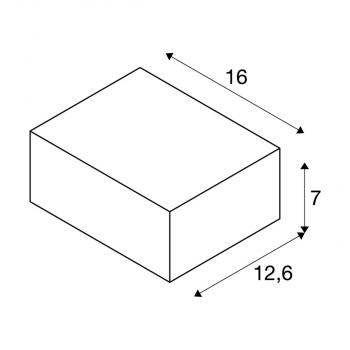 SLV SHELL 15 Indoor Wandaufbauleuchte, WL, LED, 3000K, weiß (1000422)