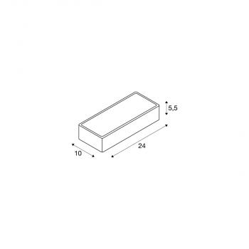 SLV WL 149 Wandleuchte, LED, 3000K, rechteckig, up/down, weiß (149511)