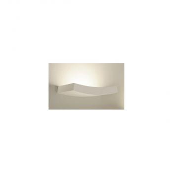 SLV PLASTRA 102 CURVE Wandleuchte, weißer Gips, QT-DE12, max. 100 W (148012)