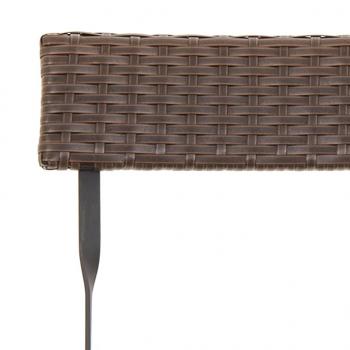 Bistrostühle 8 Stk. Klappbar Braun Poly Rattan und Stahl