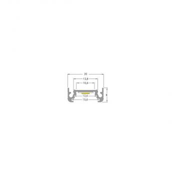 Brumberg P01-10 Anbauprofil alu eloxiert (53600260)