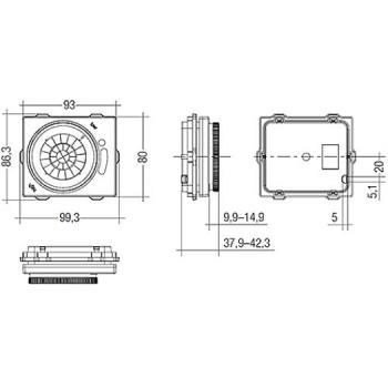 Tridonic basicDIM ILD 16DPI 69f High-Bay Variante, Sensorkopf