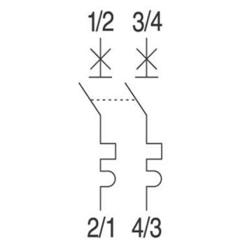 GE / AEG PV-LSS 2-pol., 40A, B-Char. GE 440V, EP102UC, B 40, 2 TE