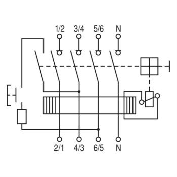 GE / AEG FI63/0,1-4  FI-SCHALTER 4P 