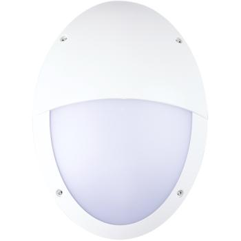 ARDEBO.de - LED BULKHEAD IP66 IK10 E27 WHITE OVAL MAX. 23W