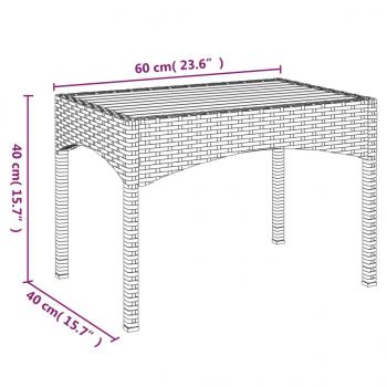 4-tlg. Garten-Essgruppe mit Kissen Schwarz Poly Rattan