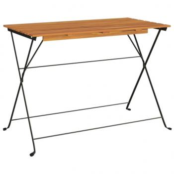 Bistrotisch Klappbar 100x54x71 cm Massivholz Akazie und Stahl