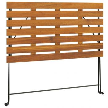 Bistrotisch Klappbar 100x54x71 cm Massivholz Akazie und Stahl