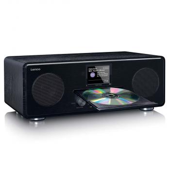 DAB+ FM-Radio mit CD-MP3-Player Bluetooth Schwarz