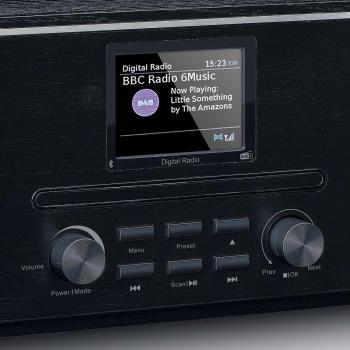 DAB+ FM-Radio mit CD-MP3-Player Bluetooth Schwarz