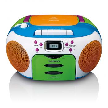 Tragbares Radio mit CD und Kassette Kids Multi Colour