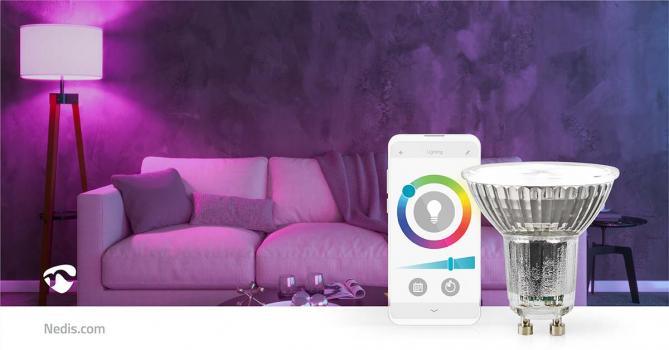 SmartLife LED-Spot | Wi-Fi | GU10 | 345 lm | 5 W | RGB / Warm bis kühlen weiß | 2700 - 6500 K | Energieklasse: G | Android? / IOS | PAR16 | 1 Stück (Menge: 2 je Bestelleinheit)