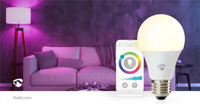 SmartLife Vollfärbige LED-Lampe | Wi-Fi | E27 | 806 lm | 9 W | RGB / Warm bis kühlen weiß | 2700 - 6500 K | Android? / IOS | Birne | 1 Stück (Menge: 2 je Bestelleinheit)