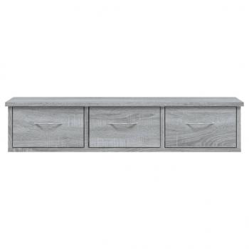 Wandschrank Grau Sonoma 88x26x18,5 cm Holzwerkstoff