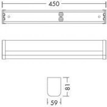 Zumtobel LED-Badezimmerspiegelleuchte, 9 Watt, 800lm, IP44, weiß (96635659)