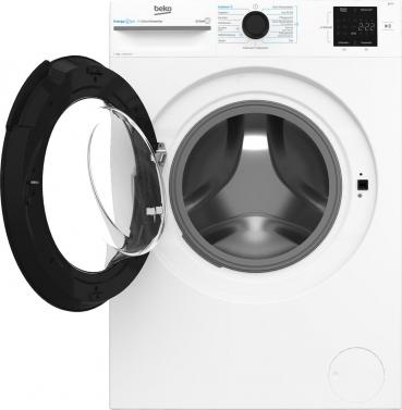 Beko BM3WFU3841X 8 kg Frontlader Waschmaschine, 60 cm breit, 1400 U/Min, Kindersicherung, SteamCure, 15 Programme, weiß