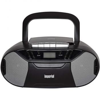 PBB 1 Compacte tragbare Boombox mit CD-Player, Kassettendeck und FM-Radio