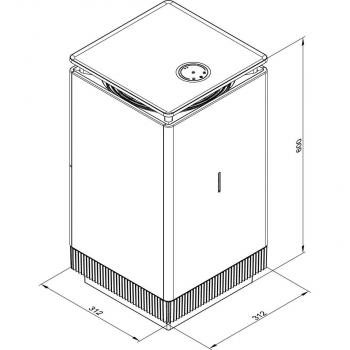 Viessmann Vitopure 450 Mobiler Luftreiniger für 60 m² Wohnräume, Leinen-weiß (7973848)