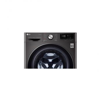 LG F6WV710P2S 10,5 kg Waschmaschine, 1400U/Min, 60cm breit, Kindersicherung, AI DD, 6 Motion, Aqua Lock, Steam, Metallic Black Steel