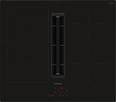 ARDEBO.de Siemens ED611BS16E iQ300 Induktionskochfeld mit Dunstabzug, 60cm breit, Rahmenlos aufliegend, schwarz
